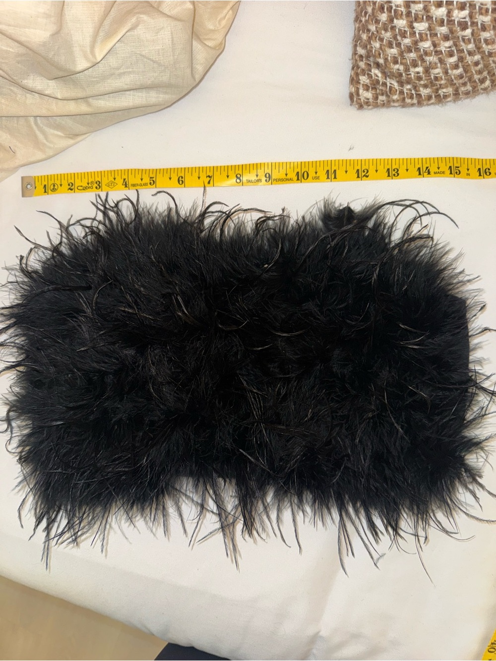 NWT 12th Tribe Black Feather Strapless Tube Top Size S - Picture 12 of 15